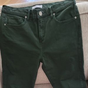 Loft Jeans, size (29) 8, dark green.
